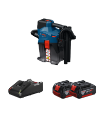 Aspirateur à batterie eau et poussière GAS 18V-6LS + 2 batteries GBA 18V 5 Ah + 1 chargeur GAL 18V-40 BOSCH