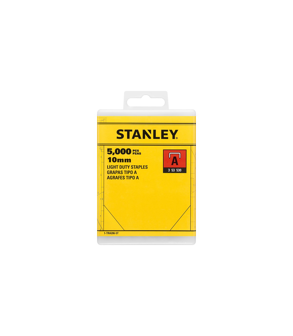 Agrafes type A 10mm x 5000 STANLEY