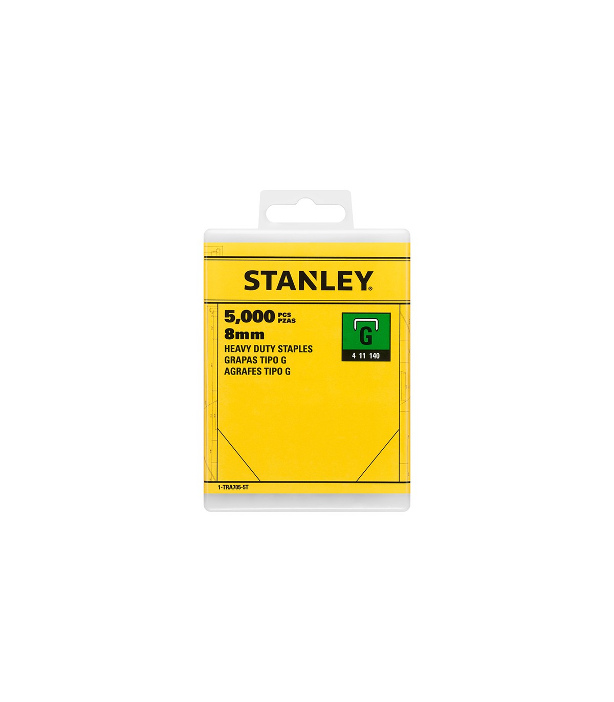 Agrafes type G 8mm x 5000 STANLEY