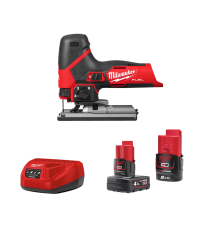 Scie sauteuse 12V M12 FJS-422X + 1 batterie 12V 2 Ah + 1 batterie 12V 4 Ah + 1 chargeur 12V C12-C MILWAUKEE