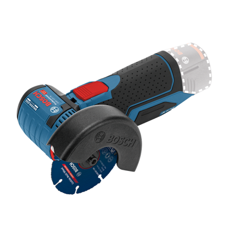 Pack Meuleuse Ø76 mm GWS 12V-76 + 1 batterie 12V 2 Ah + chargeur GAL 12V-40 + Coffret 9 disques BOSCH