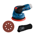 Ponceuse excentrique Ø125 mm GEX 12V-125 + 1 Batterie GBA 12V 3 Ah + 1 chargeur GAL 12V-40 + Coffret de 9 abrasifs O780 Ø125 mm
