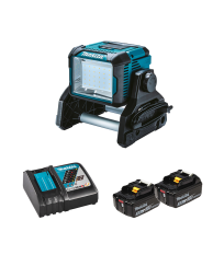 Projecteur de chantier 3000 lm DEADML811 + 2 batteries BL1850B 18V 5 Ah + 1 chargeur rapide DC18RC MAKITA
