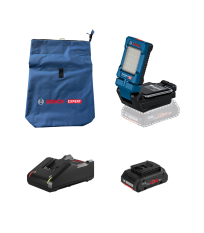 Lampe GLI 18V-800 + 1 Batterie ProCORE 18V 4 Ah + 1 Chargeur GAL 18V-40 + 1 Sac à dos pour outils EXPERT BOSCH