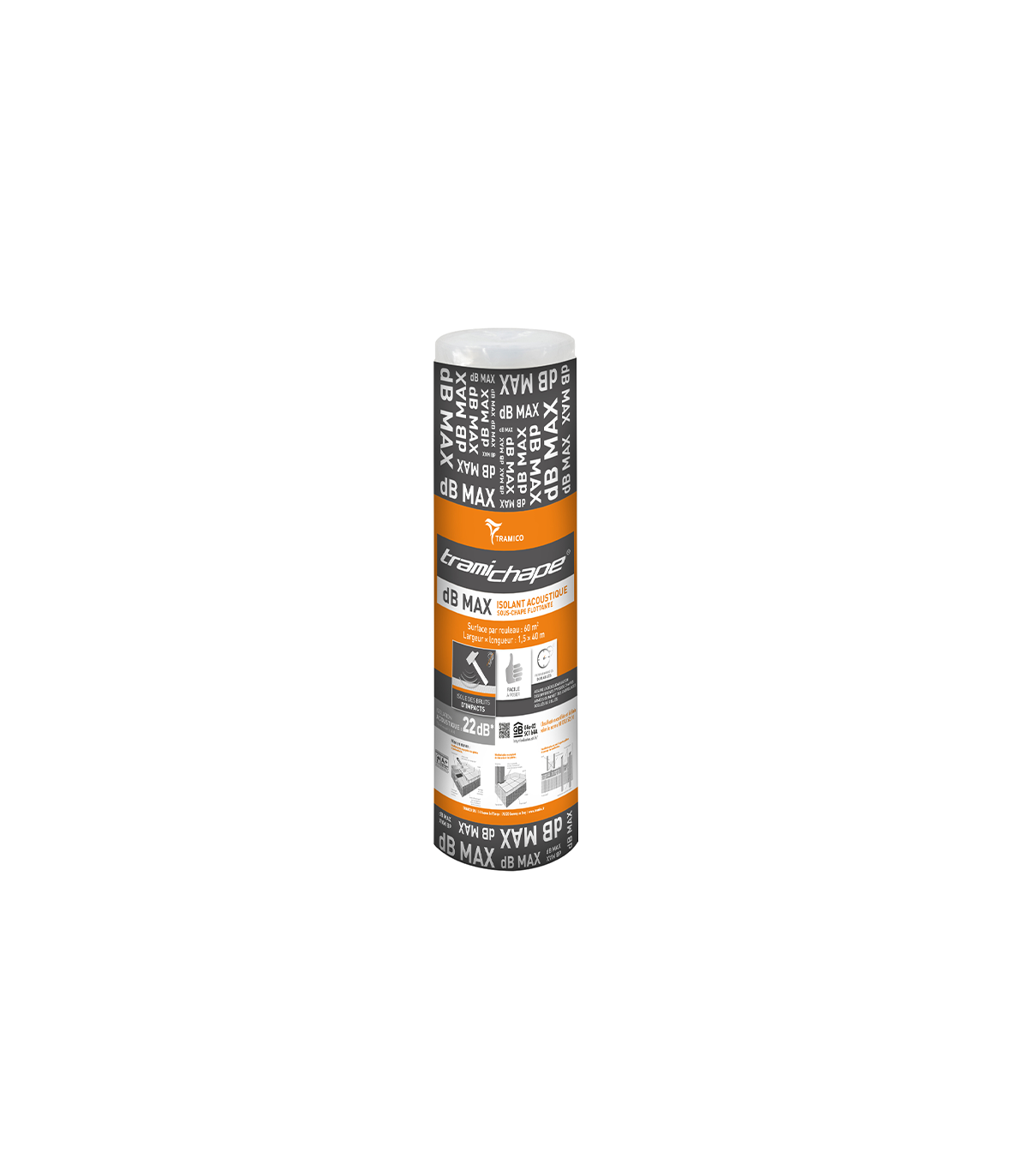 Sous-couche acoustique 40m TRAMICHAPE DB MAX TRAMICO
