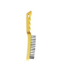 Brosse acier 4 rangs - manche plastique GYS