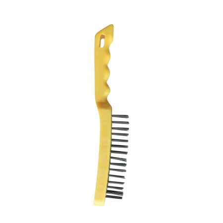 Brosse acier 4 rangs - manche plastique GYS