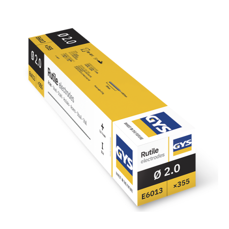 355 Électrodes rutiles E6013 Ø2 mm GYS
