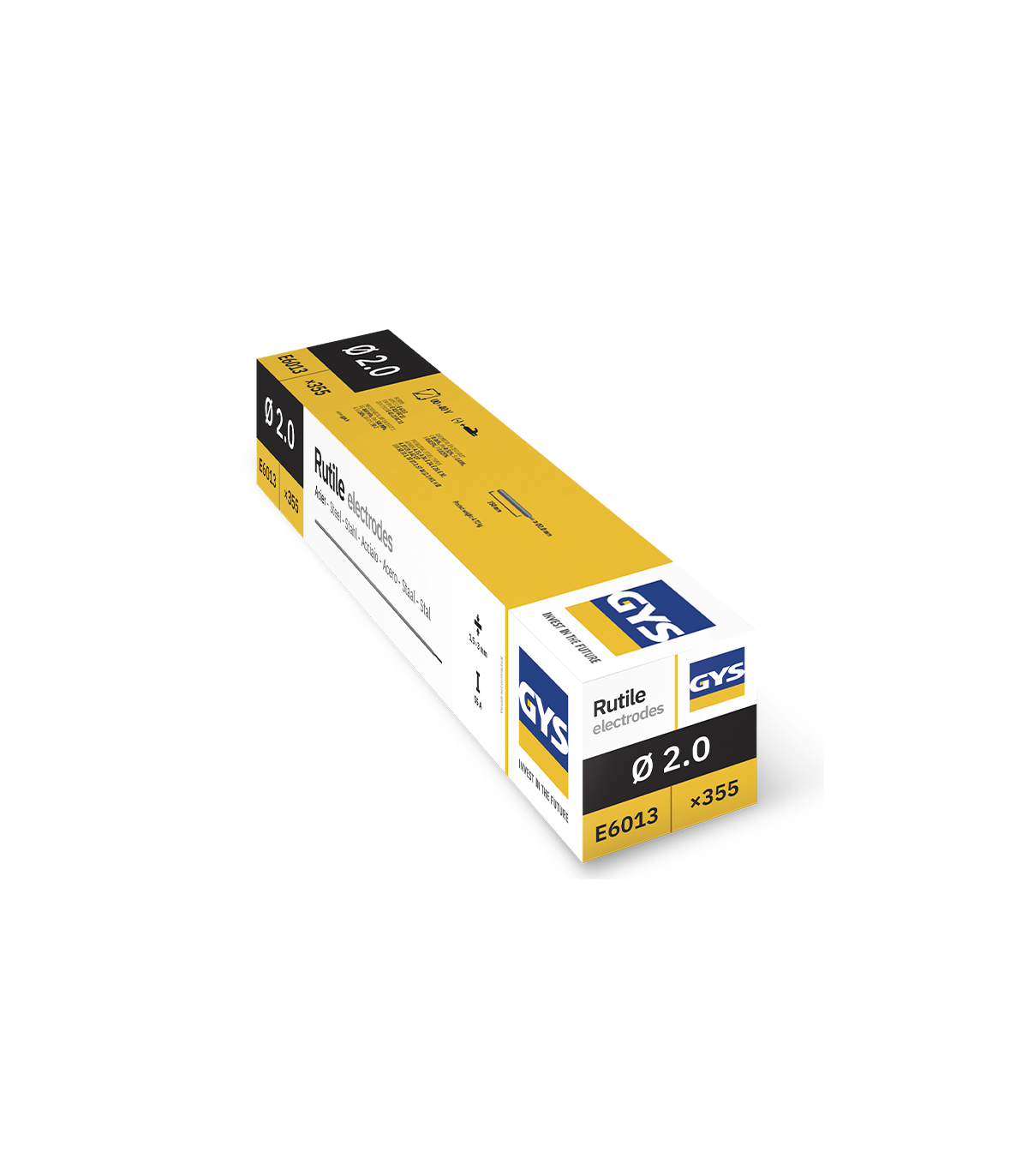 355 Électrodes rutiles E6013 Ø2 mm GYS