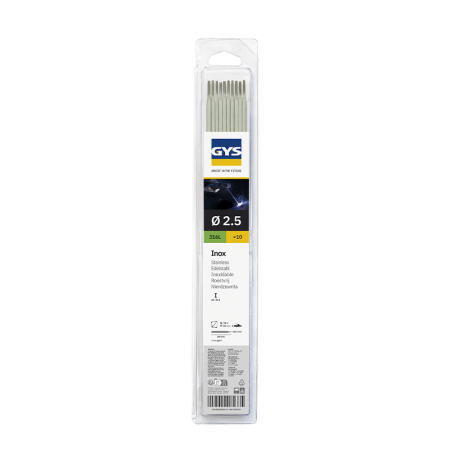 10 Électrodes inox 316L Ø2,5 mm GYS