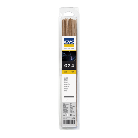 27 baguettes TIG acier (SG2) Ø2,4 mm GYS