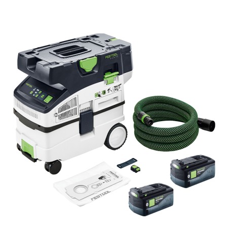 Aspirateur sans fil CTMC MIDI CLEANTEC I-Basic + 2 batteries 18V 5 Ah FESTOOL