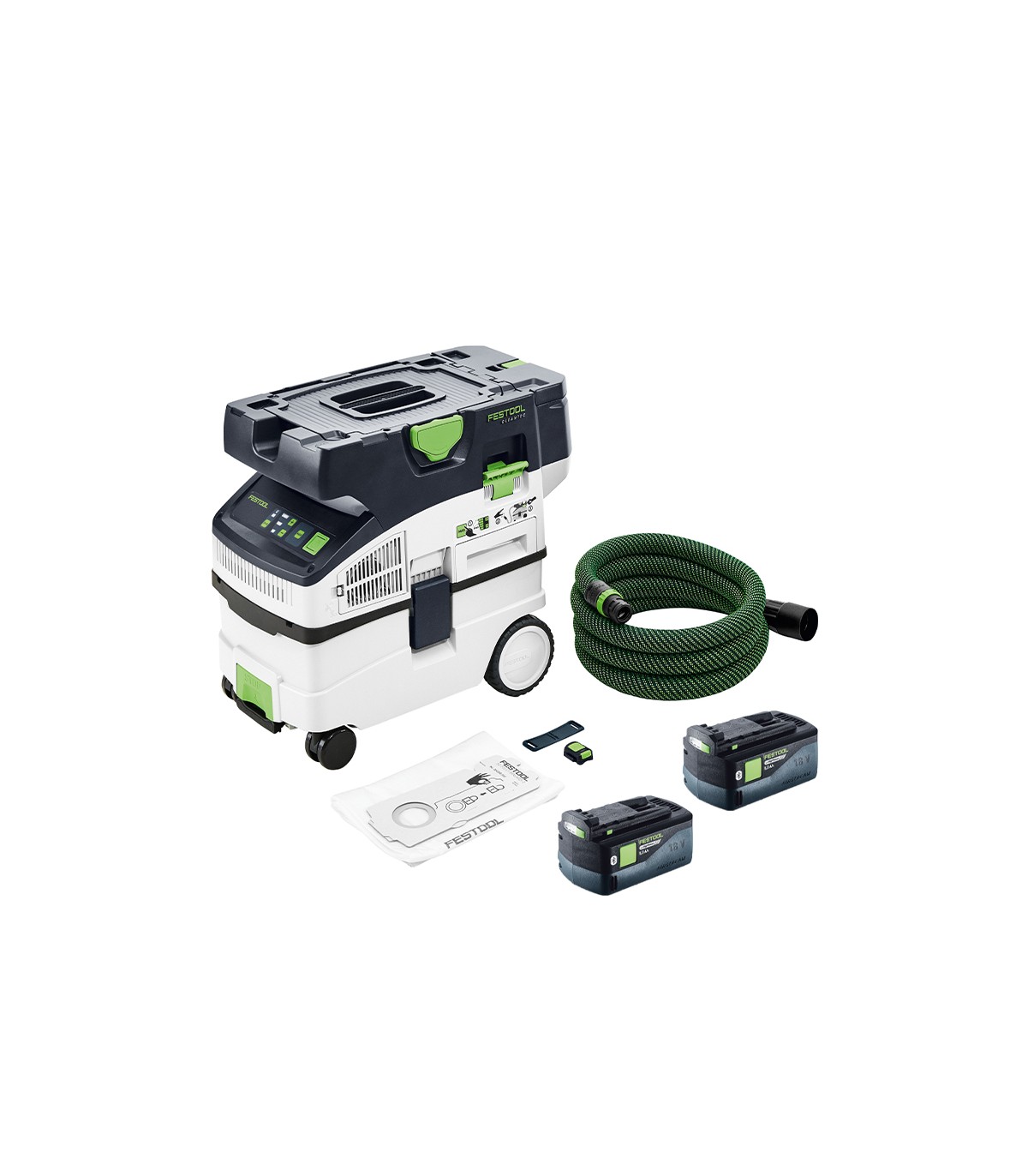 Aspirateur sans fil CTMC MIDI CLEANTEC I-Basic + 2 batteries 18V 5 Ah FESTOOL