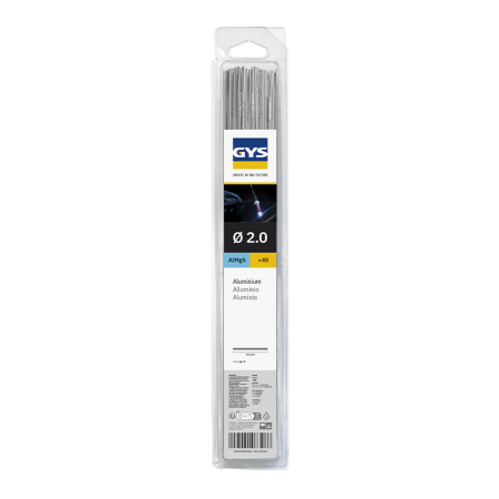 40 baguettes TIG alu (AlMg5) Ø2,0 mm GYS