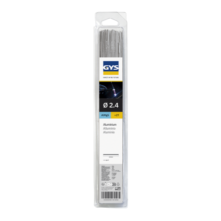 27 baguettes TIG alu (AlMg5) Ø2,4 mm GYS