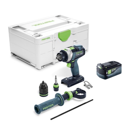 Perceuse-visseuse à percussion TPC 18/4 I-Basic + 1 batterie 18V 5 Ah HP-ASI FESTOOL