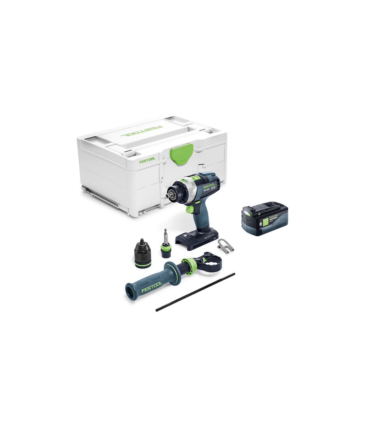 Perceuse-visseuse à percussion TPC 18/4 I-Basic + 1 batterie 18V 5 Ah HP-ASI FESTOOL