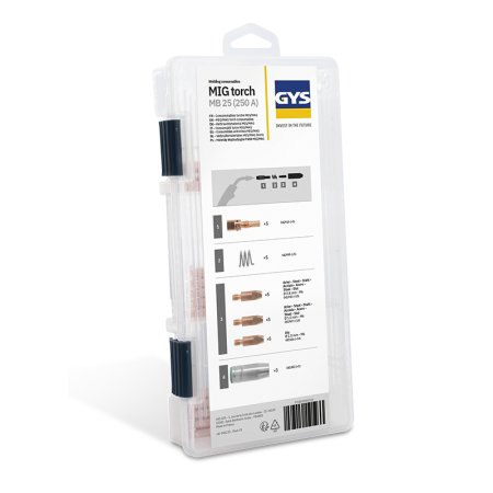 Coffret torche MIG/MAG 250 A MB25 GYS