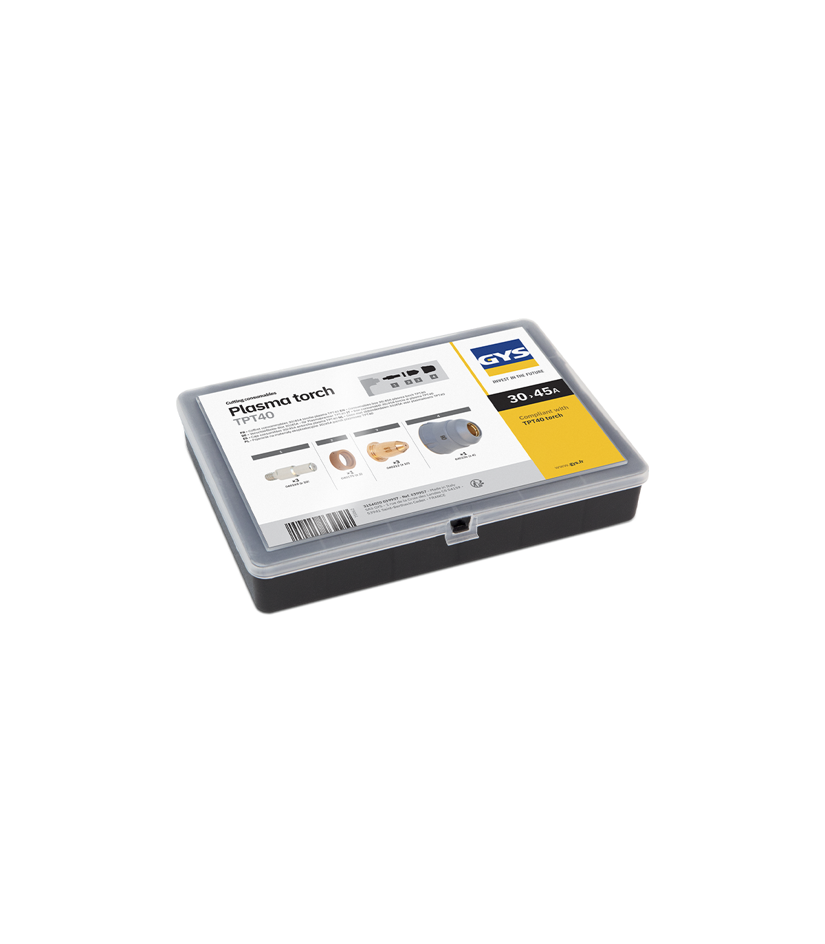 Coffret consommables torche plasma TPT40 GYS