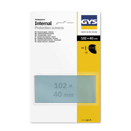 5 écrans de protection internes 102 x 40 mm TECHNO 11 GYS