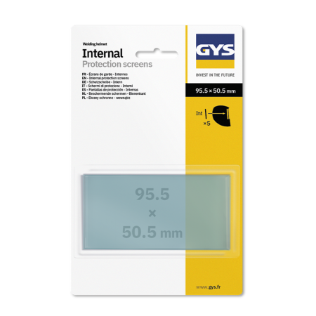 5 écrans de protection internes 95,5 x 50,5 mm TECHNO 9-13 GYS
