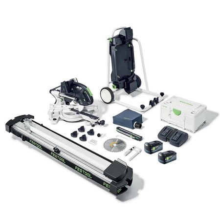 Scie à onglet radial sans fil KSC 60 EB 5,0 I-UG-Set FESTOOL