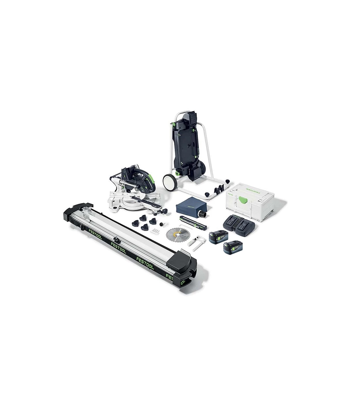 Scie à onglet radial sans fil KSC 60 EB 5,0 I-UG-Set FESTOOL