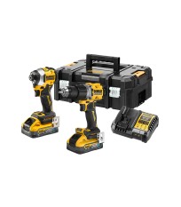 Pack 2 outils 18V Perceuse-visseuse sans fil DCD805 + Visseuse à chocs sans fil DCF850  DEWALT