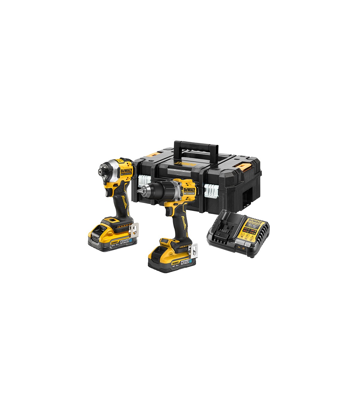 Pack 2 outils 18V Perceuse-visseuse sans fil DCD805 + Visseuse à chocs sans fil DCF850  DEWALT