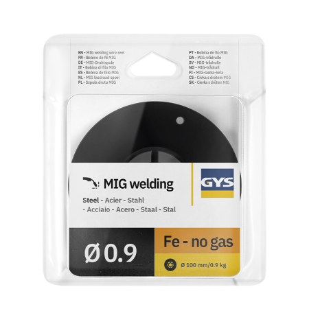 Fil fourré NO GAZ Ø0,9 mm S100 + Kit NO GAS 150 A type A GYS