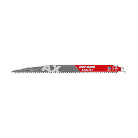Lame scie sabre TCT AX Carbure Bois et clous 300mm MILWAUKEE