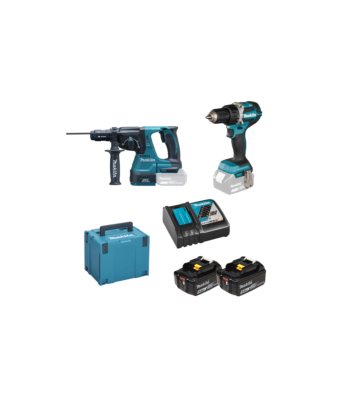 Pack de 2 machines 18V (DDF484 + DHR243) MAKITA