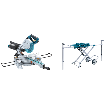 Pack Scie radiale Ø216 mm LS0815FLN + piètement DEAWST05 MAKITA