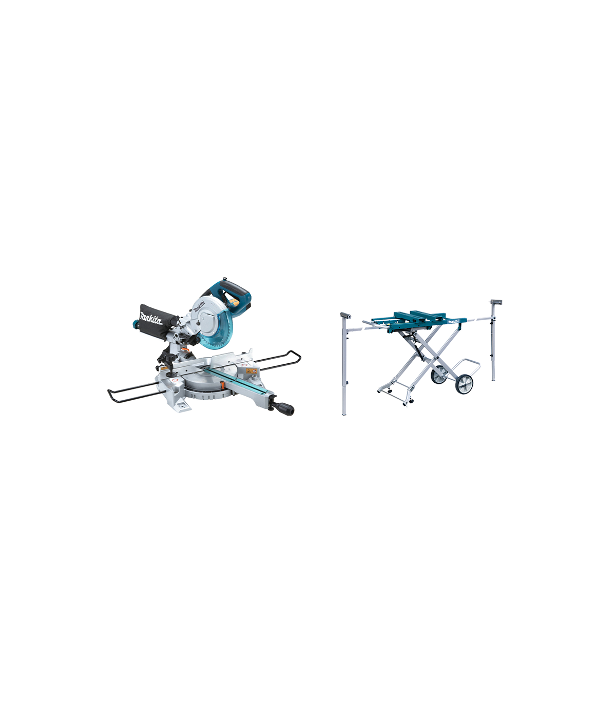 Pack Scie radiale Ø216 mm LS0815FLN + piètement DEAWST05 MAKITA