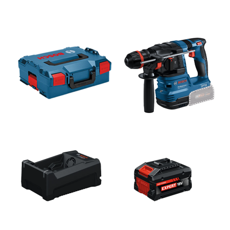 Perforateur GBH 18V-22 X + 1 Batterie EXPERT 5,5 Ah + 1 Chargeur GAL 12V/18V-80 BOSCH