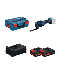 Découpeur-ponceur EXPERT EXOP18V-40 + 2 Batteries EXPERT 4 Ah + 1 Chargeur GAL 12V/18V-80 BOSCH