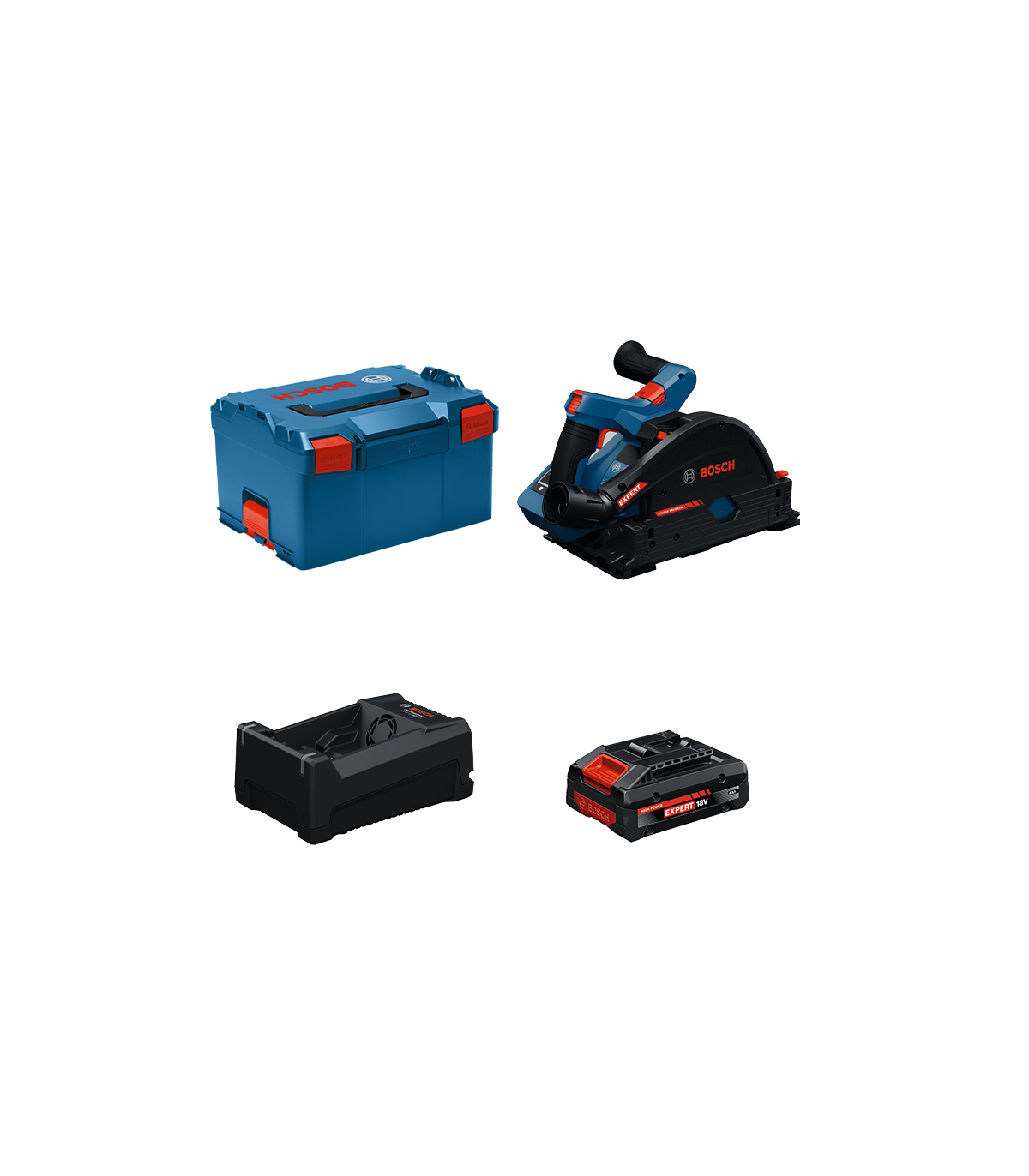 Scie plongeante EXPERT EXKT18V-52G + 1 Batterie EXPERT 4 Ah + 1 Chargeur GAL 12V/18V-80 BOSCH