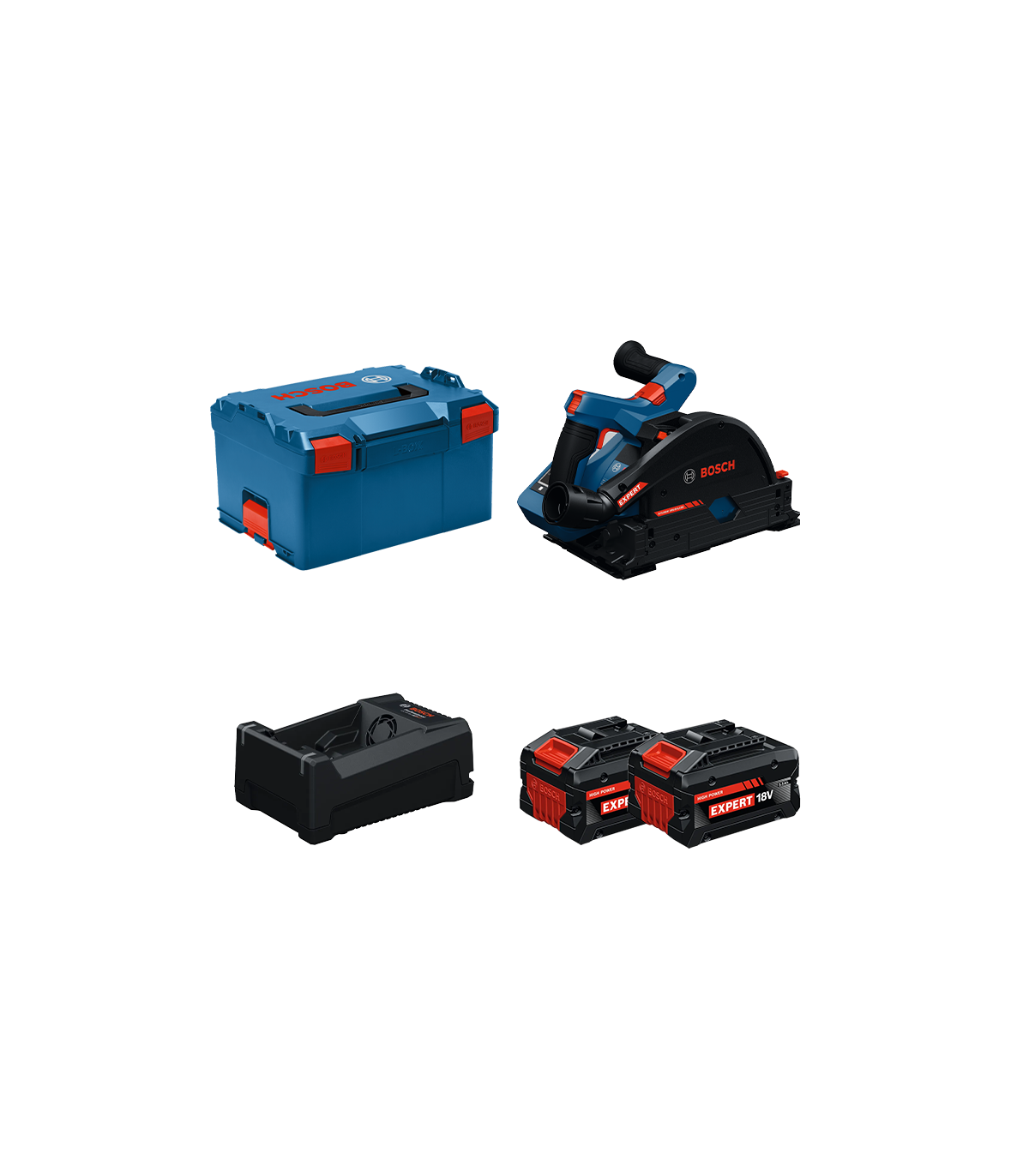 Scie plongeante EXPERT EXKT18V-52G + 2 Batteries EXPERT 5,5 Ah + 1 Chargeur GAL 12V/18V-80 BOSCH