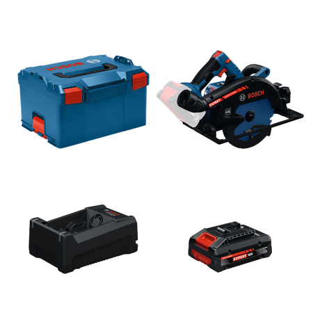 Scie circulaire EXPERT EXKS18V-68GX + 1 Batterie EXPERT 4 Ah + 1 Chargeur GAL 12V/18V-80 BOSCH