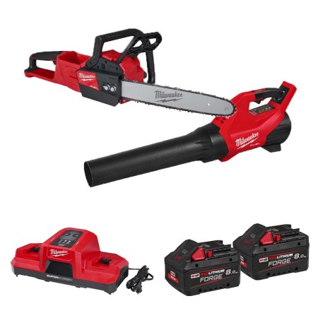 Pack 2 outils 18V M18 FPP2OPL13-802 (Souffleur FBLG3-0 + Tronçonneuse FCHS-0) MILWAUKEE