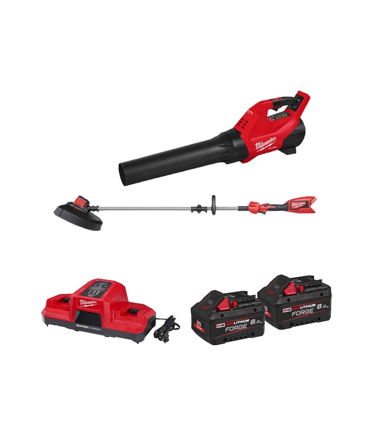 Pack 2 outils 18V M18 FPP2OPL12-802 (Souffleur FBLG3-0 + Débroussailleuse BLLT-0) MILWAUKEE