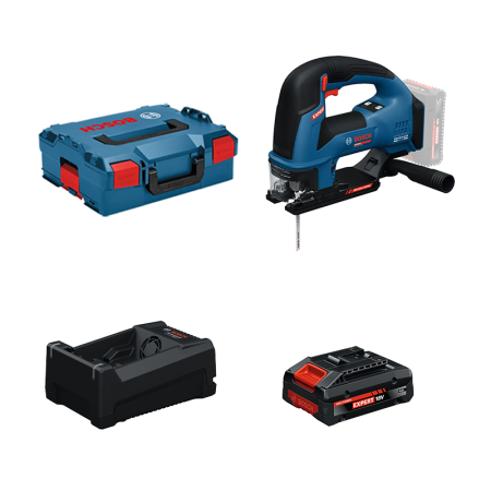 Scie sauteuse EXPERT EXST18V-155B + 1 Batterie EXPERT 4 Ah + 1 Chargeur GAL 12V/18V-80 BOSCH
