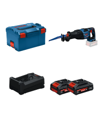 Scie sabre EXSAB 18V-32 + 2 Batteries EXPERT 4 Ah + 1 Chargeur GAL 12V/18V-80 BOSCH