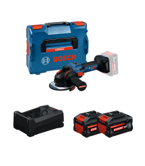 Meuleuse Ø125 mm EXPERT EXWS18V-15S + 2 Batteries EXPERT 5,5 Ah + 1 Chargeur GAL 12V/18V-80 BOSCH