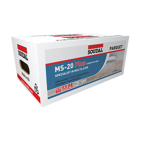 Colle parquet MS-20 PLUS (Éco Box) Brun 2x7kg SOUDAL