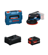 Ponceuse excentrique Ø150 mm EXPERT EXEX18V-150-5 + 1 Batterie EXPERT 5,5 Ah + 1 Chargeur GAL 12V/18V-80 BOSCH