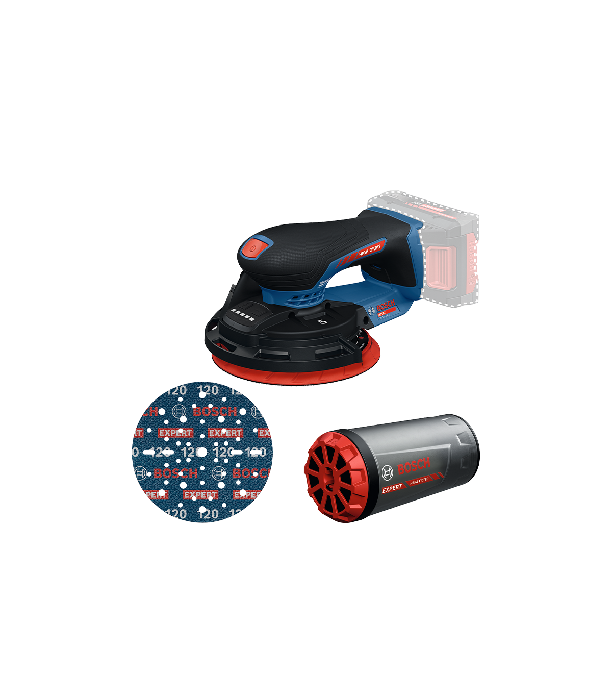 Ponceuse excentrique Ø150 mm EXPERT EXEX18V-150-5 BOSCH