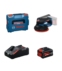 Ponceuse excentrique Ø150 mm EXPERT EXEX18V-150-5 + 1 Batterie EXPERT 8 Ah + 1 Chargeur EXAL18V-160 BOSCH