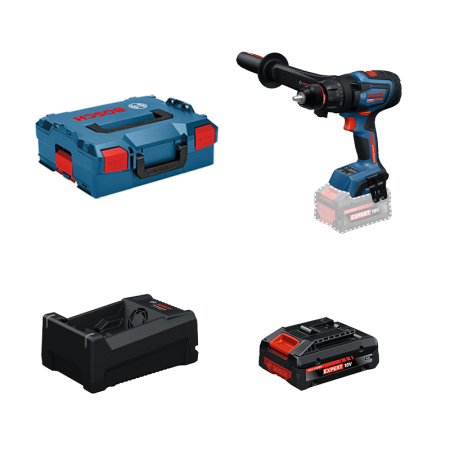 Perceuse visseuse EXPERT EXSR 18V-150 + 1 Batterie EXPERT 4 Ah + 1 Chargeur GAL 12V/18V-80 BOSCH