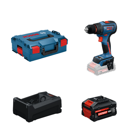Perceuse visseuse EXPERT EXSR18V-90 + 1 Batterie EXPERT 5,5 Ah + 1 Chargeur GAL 12V/18V-80 BOSCH